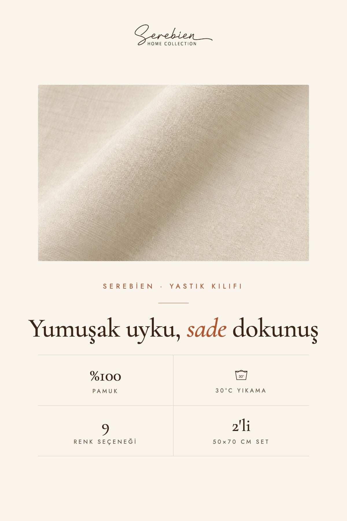 Yastık kılıfı kumaş ve bakım bilgisi
